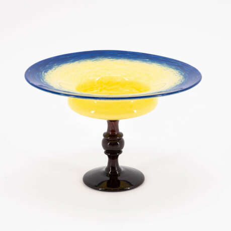 Charles Schneider, Charles. "Schneider".. LARGE GLASS FOOTED BOWL "COUPE BIJOU" - photo 3