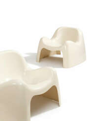 Sergio Mazza. PAIR OF GLASS FIBRE ARMCHAIRS "TOGA"