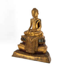 BRONZE BUDDAH SHAKYAMUNI IN BHUMISPARSHA MUDRA