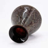 Charles Schneider, Charles. "Schneider".. DOUBLE-CONIC GLASS VASE WITH DARK DECOR "JADES" - photo 5