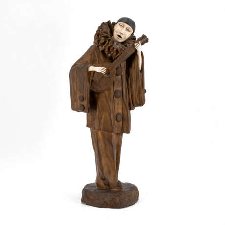 Ernest Gazan. BRONZE FIGURINE OF PIERROT - photo 1