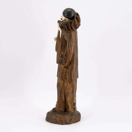 Ernest Gazan. BRONZE FIGURINE OF PIERROT - photo 2