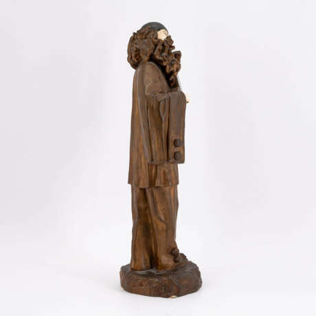 Ernest Gazan. BRONZE FIGURINE OF PIERROT - photo 4