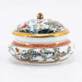 Meissen. PORCELAIN SUGAR BOWL WITH OVER-DECORATED BIRD AND ROCK DECOR - photo 4