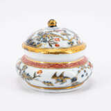 Meissen. PORCELAIN SUGAR BOWL WITH OVER-DECORATED BIRD AND ROCK DECOR - photo 5