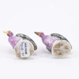 Meissen. TWO SMALL PORCELAIN GUINEA FOWLS - photo 5