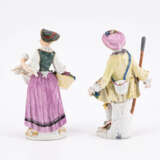 Meissen. PORCELAIN FIGURINE OF A COUPLE OF GARDENER AND SHEPHERD - фото 3