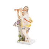 Meissen. SMALL FIGURINE OF A FLUTE PLAYER - photo 1