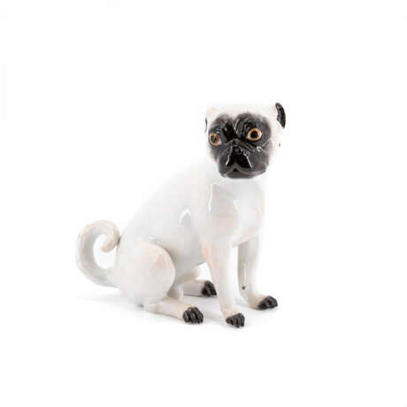 Meissen. PORCELAIN PUG WITHOUT CLAMPS - photo 1