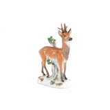 Meissen. PORCELAIN FIGURINE OF A DEER - photo 1