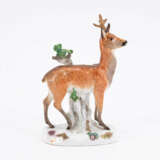 Meissen. PORCELAIN FIGURINE OF A DEER - photo 4