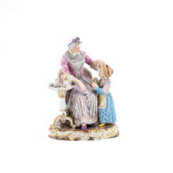 Meissen. PORCELAIN ENSEMBLE "GRANDMOTHER'S BIRTHDAY"