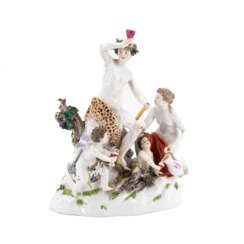 Meissen. LARGE PORCELAIN FIGURE "BACCHUSGRUPPE"