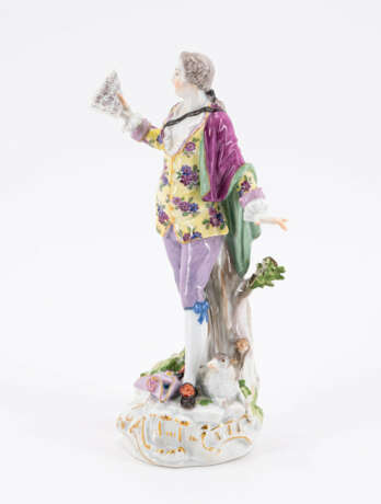 Meissen. LARGE PORCELAIN SHEPHERD FIGURINE WITH SHEET MUSIC - photo 2