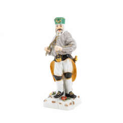 Meissen. PORCELAIN FIGURINE OF A MINER WITH A DIVINING ROD