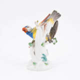 Meissen. SMALL PORCELAIN FIGURINE OF A PARROT ON TREE TRUNK - фото 2