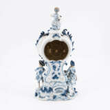 Meissen. PORCELAIN PENDULUM WITH BLUE AND WHITE DECORATIVE FIGURINES - фото 3