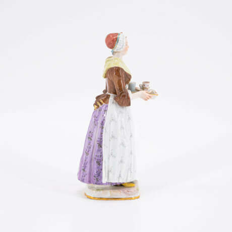 Meissen. SMALL PORCELAIN FIGURINE OF THE "SCHOKOLADENMÄDCHEN" ("CHOCOLATE GIRL") - фото 4