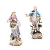 Meissen. PAIR OF LARGE PORCELAIN FIGURINES OF A SHEPERD AND SHEPERDESS - фото 1