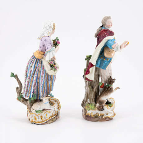 Meissen. PAIR OF LARGE PORCELAIN FIGURINES OF A SHEPERD AND SHEPERDESS - фото 4