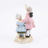 Meissen. PORCELAIN FIGURINE OF A PIPE-SMOKING COUPLE - photo 3