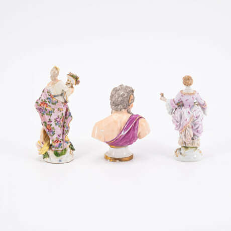 Meissen. PORCELAIN ENSEMBLE OF FOUR FIGURINES AND A BUST - фото 7