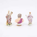 Meissen. PORCELAIN ENSEMBLE OF FOUR FIGURINES AND A BUST - фото 7