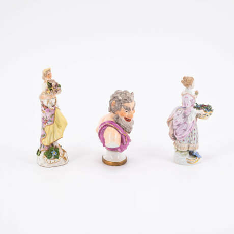 Meissen. PORCELAIN ENSEMBLE OF FOUR FIGURINES AND A BUST - фото 8