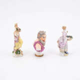 Meissen. PORCELAIN ENSEMBLE OF FOUR FIGURINES AND A BUST - фото 8