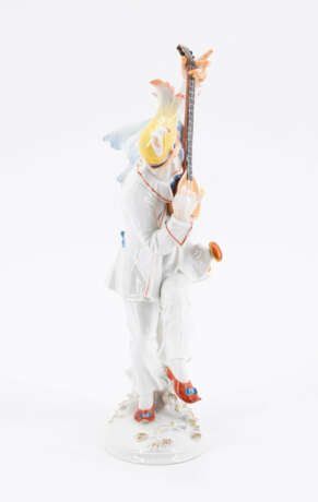 Meissen. PORCELAIN FIGURINE OF A COMEDIAN WITH MANDOLIN - фото 4