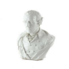 KPM. LARGE PORCELAIN BUST OF FREDERICK II OF PRUSSIA