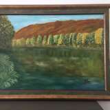 „Herbst am Fluss SIM am Fuße der Weißen Berge“ Leinwand Siehe Beschreibung Realismus Landschaftsmalerei апрель 2017 - Foto 3