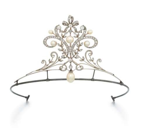 HISTORIC-PEARL-DIAMOND-TIARA - photo 1