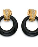 Van Cleef & Arpels. Van Cleef & Arpels. GEMSTONE-DIAMOND-EAR CLIP-ONS