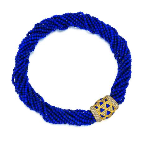 Van Cleef & Arpels. LAPIS LAZULI-DIAMOND-NECKLACE - photo 1