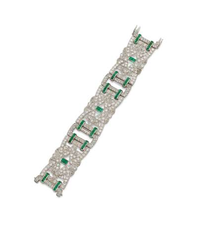 Smaragd-Diamant-Armband - Foto 1