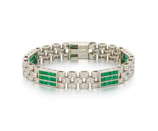 Smaragd-Diamant-Armband - Foto 1