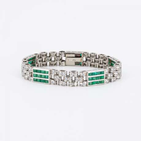 Smaragd-Diamant-Armband - Foto 4