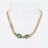 . EMERALD-DIAMOND-CURB CHAIN NECKLACE - photo 2