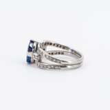 . SRI LANKA SAPPHIRE-DIAMOND-RING - photo 2