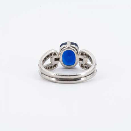 . SRI LANKA SAPPHIRE-DIAMOND-RING - photo 3