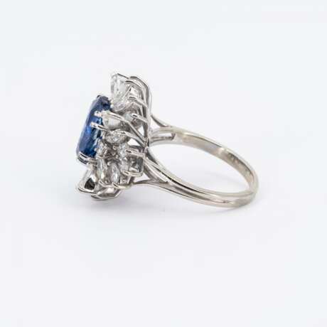 . SRI LANKA SAPPHIRE-DIAMOND-RING - photo 2