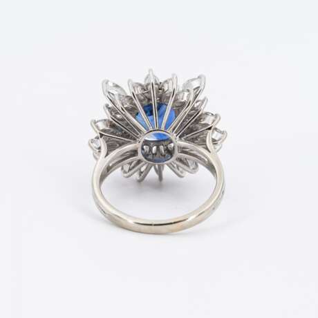 . SRI LANKA SAPPHIRE-DIAMOND-RING - photo 3