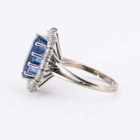 . SRI LANKA SAPPHIRE-DIAMOND-RING - photo 2