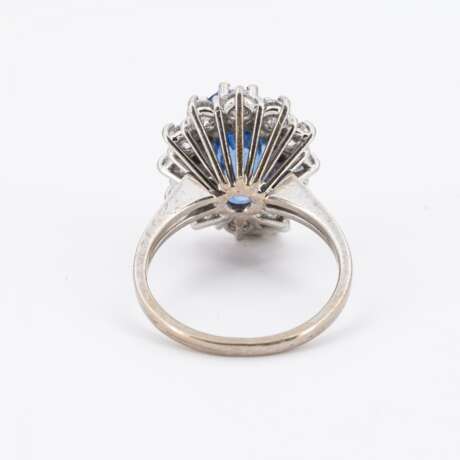 . SRI LANKA SAPPHIRE-DIAMOND-RING - photo 3