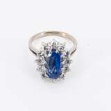 . SRI LANKA SAPPHIRE-DIAMOND-RING - photo 5