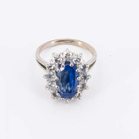 . SRI LANKA SAPPHIRE-DIAMOND-RING - photo 5