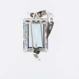 . AQUAMARINE-DIAMOND-LAPEL-PIN - photo 2