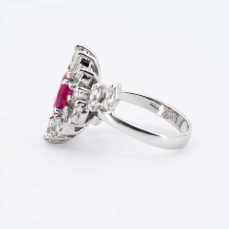 BURMA RUBY-DIAMOND-RING - photo 2