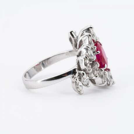 BURMA RUBY-DIAMOND-RING - photo 4